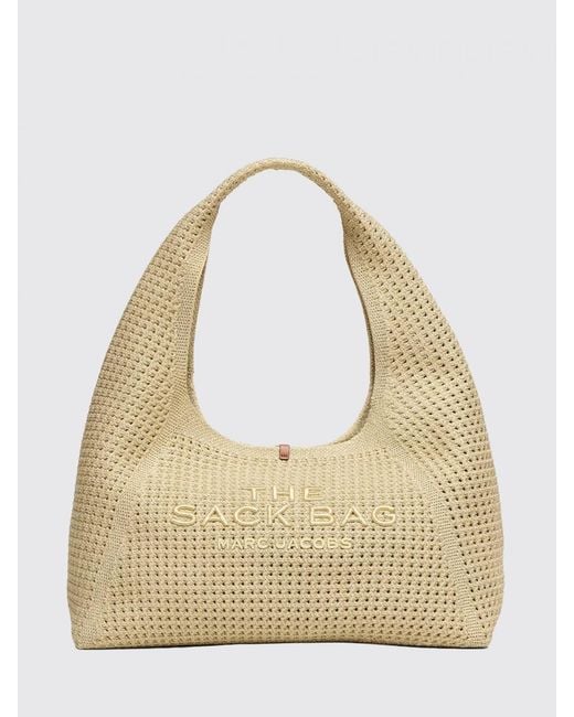 Marc Jacobs Natural The Sack Lurex Shoulder Bag With Removable Inner Pouch