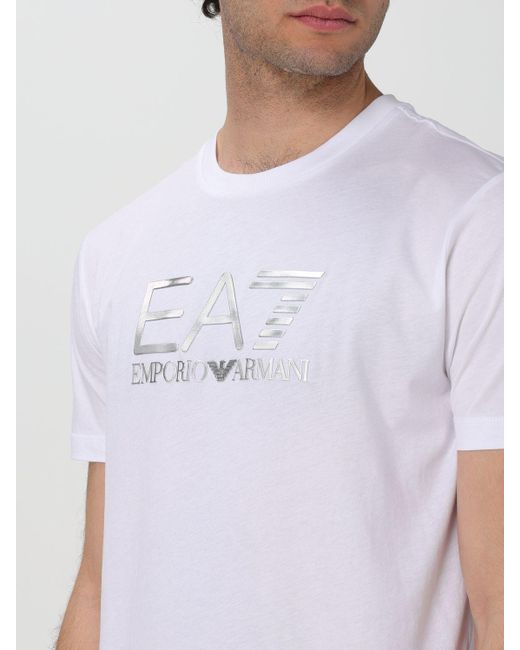 EA7 White T-shirt for men