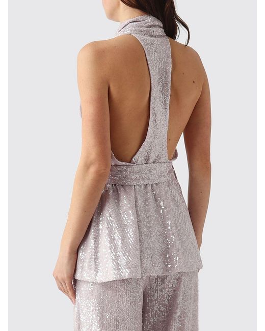 Twentyfourhaitch Purple Sequin Vest