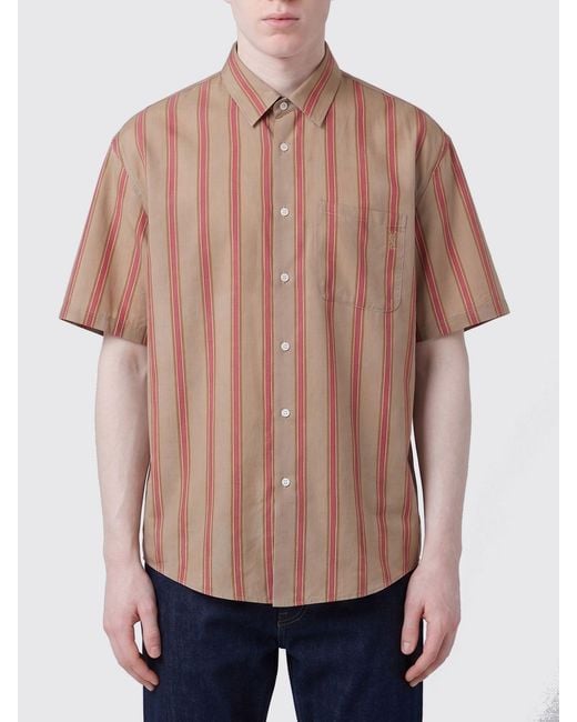 Saint Laurent Pink Striped Shirt for men