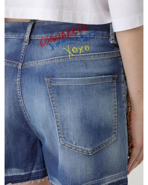 DSquared² Blue Shorts Damen