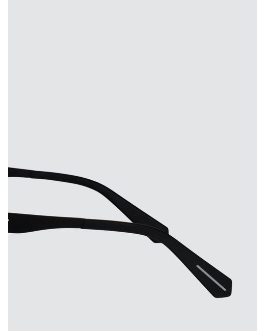 Calvin Klein White Aviator Acetate Sunglasses With Contrast Logo for men