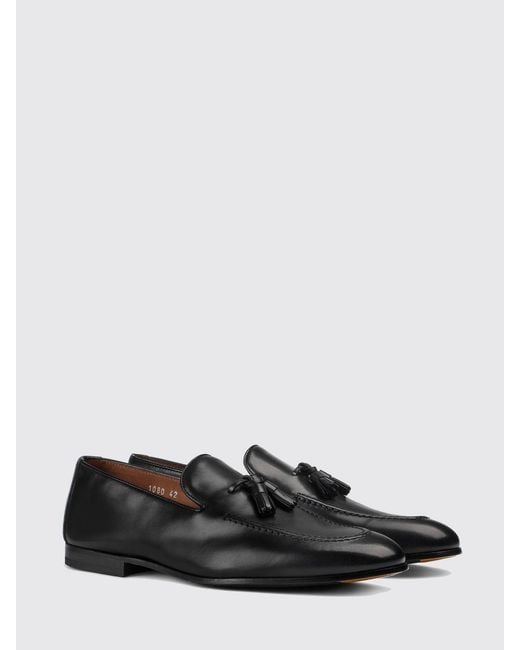 Doucal's White Leather Loafers With Tassels for men