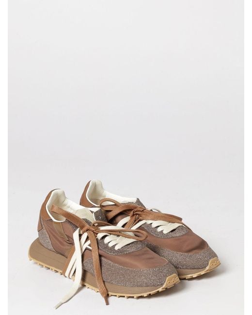 GHOUD VENICE Brown Rush Glitter Fabric And Nylon Sneakers