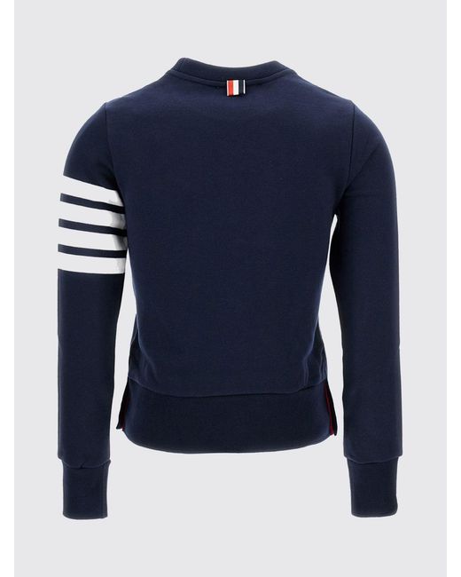 Thom Browne Blue 4-Bar Cotton Sweatshirt