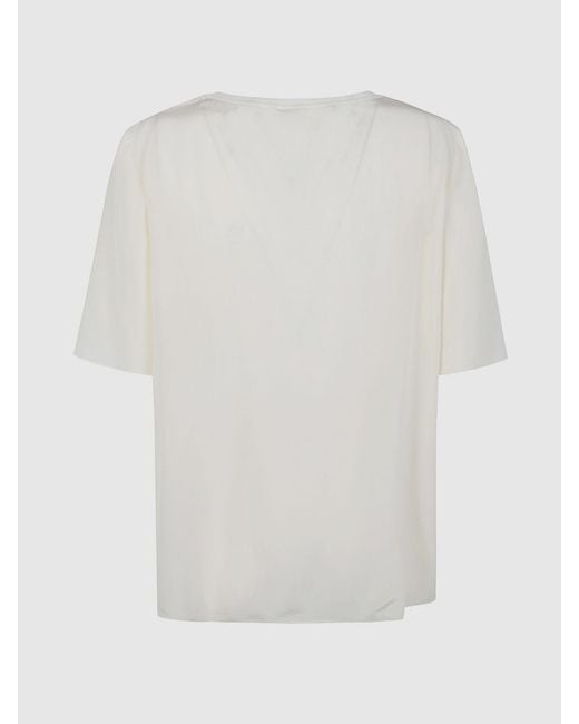 Joseph White Satin Blouse