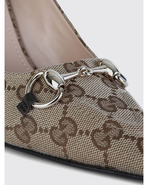 Gucci Metallic Horsebit Pumps