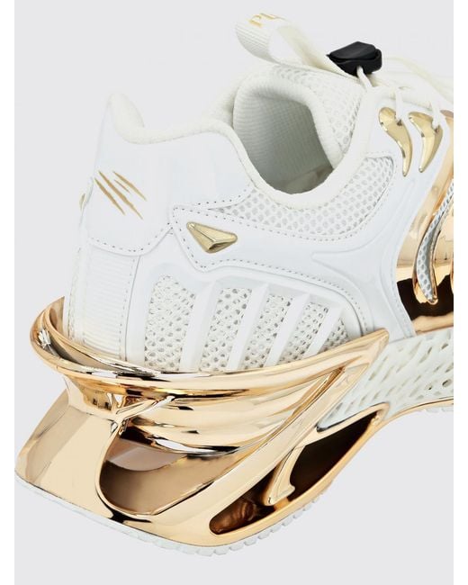 Philipp Plein Natural The Thunder Stroke Gen X 02 Mesh Sneakers With A Chunky Sole for men