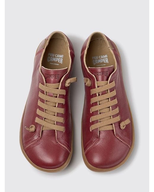 Camper Red Peu Slip-On Trainers