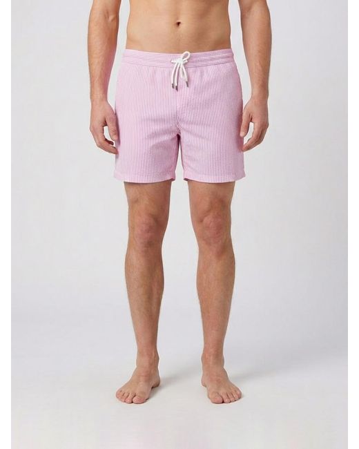 Polo Ralph Lauren Pink Striped Cotton Blend Swimsuit for men