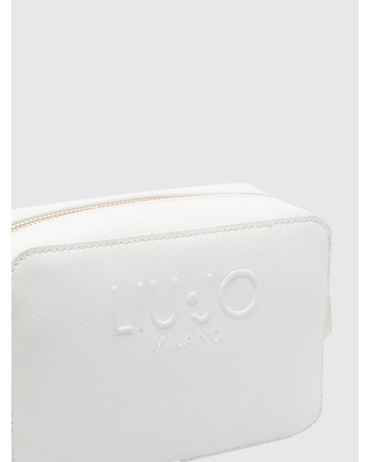 Liu Jo White Saffiano Faux Leather Bag