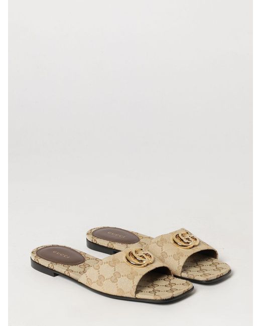 Gucci Natural Heeled Sandal