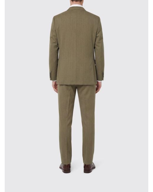 Brioni Green Single-Breasted Wool Suit for men