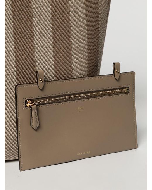 Borsa Roll Large di Fendi in Natural