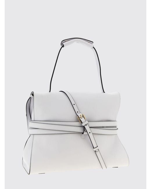 Moschino Couture White Tie Me Nappa Leather Bag