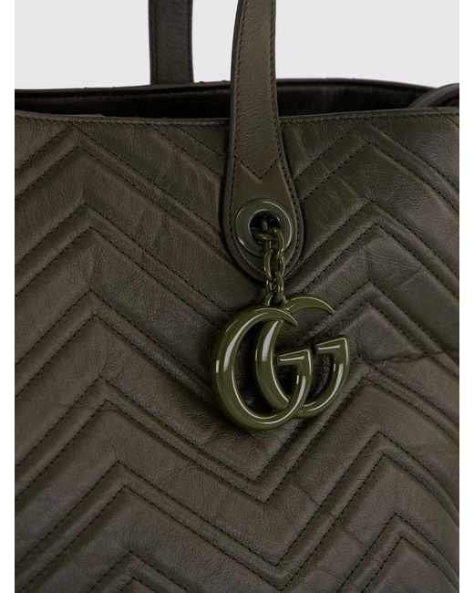 Gucci Black Chevron Calfskin Shoulder Bag