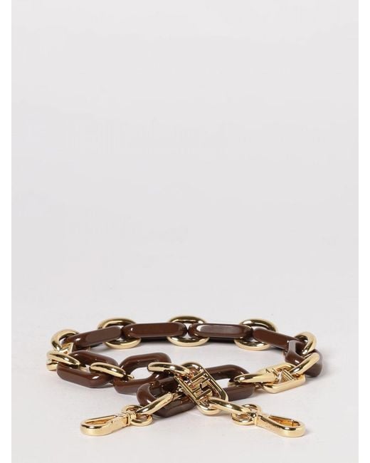 Fendi Metallic Resin And Brass Shoulder Strap