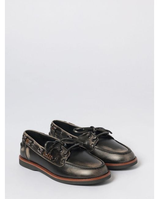 Pinko White Grace 01 Boat Loafers