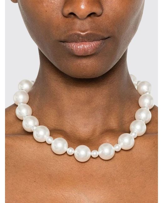 N°21 White Synthetic Pearl Necklace