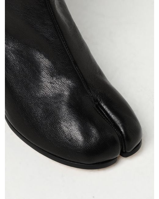 Maison Margiela Black Flat Ankle Boots