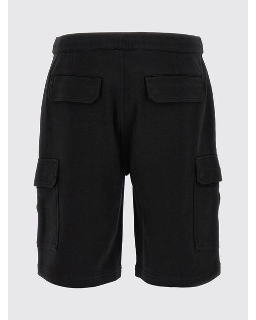 Brunello Cucinelli Blue Cotton And Cashmere Cargo Shorts for men