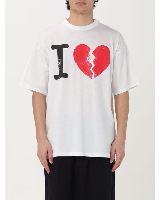 T-shirt in cotone con stampa di Magliano in White da Uomo