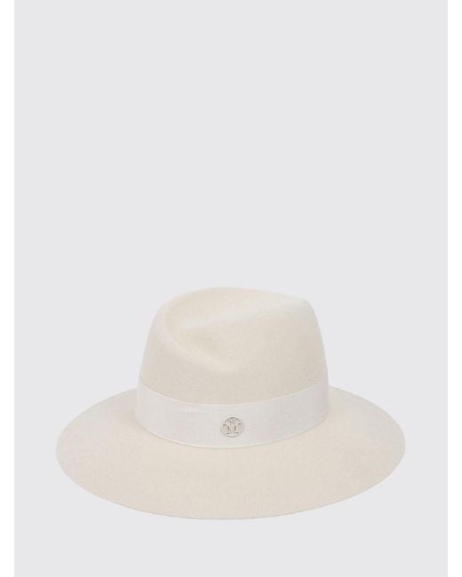 Maison Michel White Hat