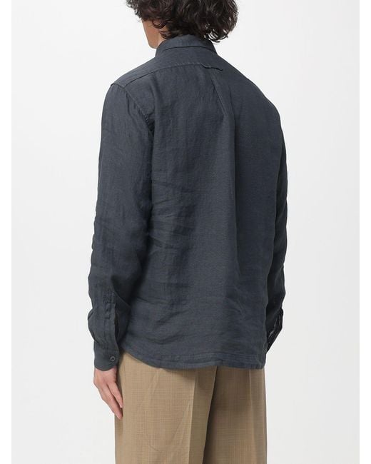 Barena Blue Pavan Linen Shirt for men