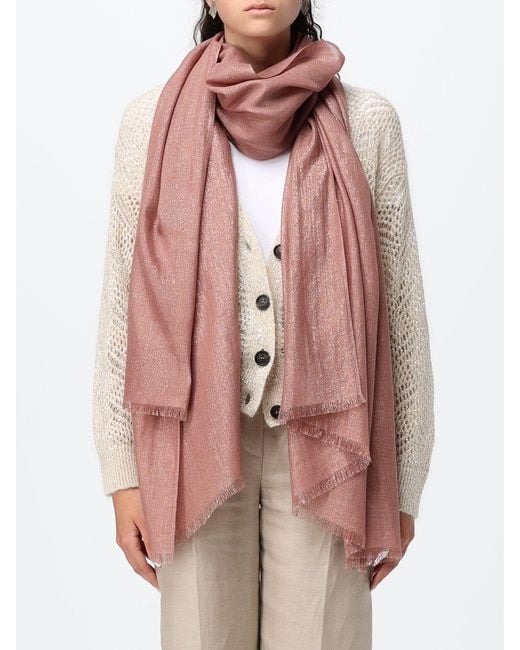 Sciarpa di Brunello Cucinelli in Pink