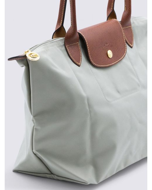Longchamp Gray Le Pliage Original M Nylon Bag