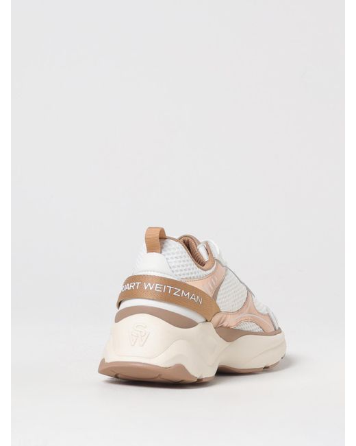 Sneakers Trainer di Stuart Weitzman in Natural