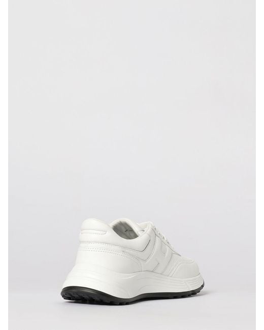 Hogan White Hyperlight Leather Sneakers for men