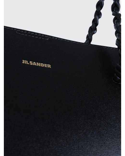 Jil Sander Black Tangle Leather Bag