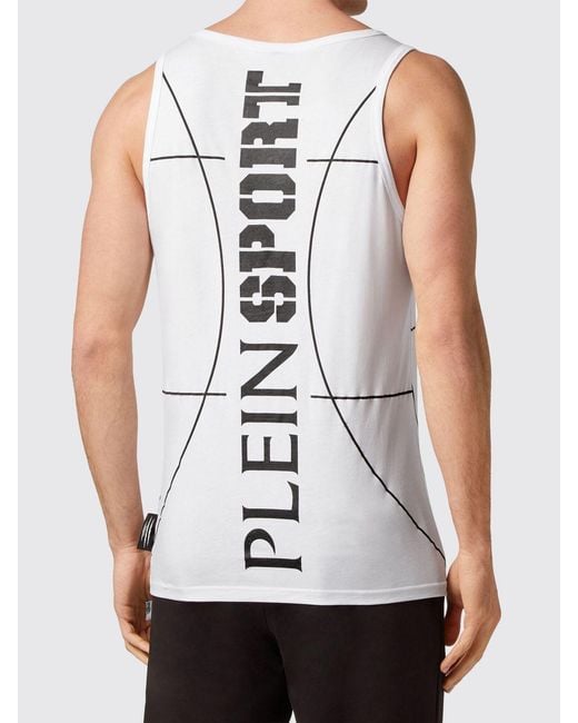 Philipp Plein White Tank Top for men