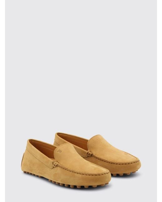 Tod's Natural Suede Driver Loafers