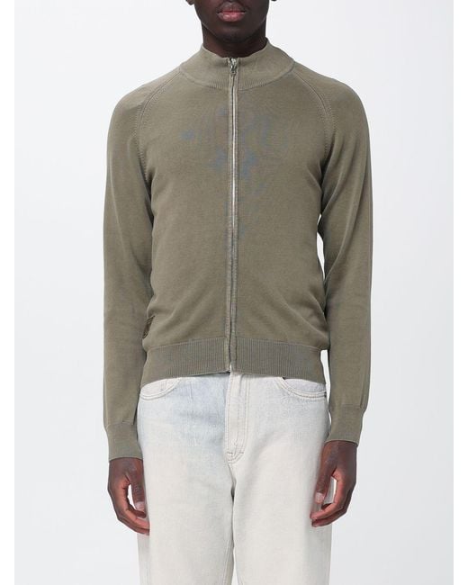 Blauer Multicolor Cotton Zip Cardigan for men