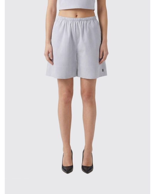 By Malene Birger Blue Striped Cotton Shorts