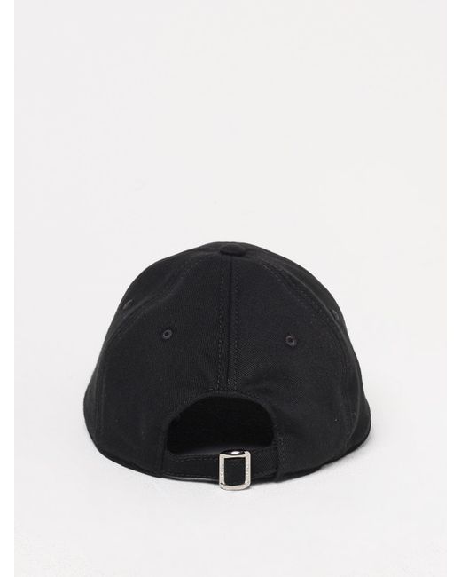 Fendi Black Embroidered Logo Baseball Cap for men