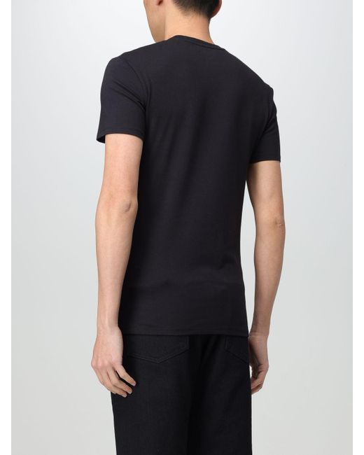 T-shirt con mini logo di Just Cavalli in Black da Uomo