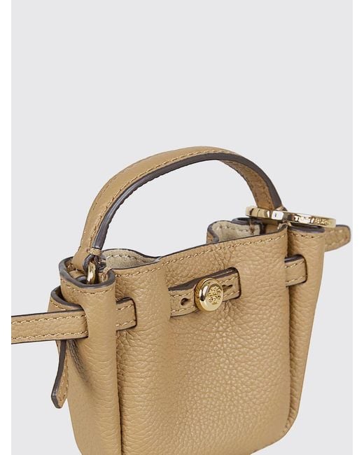 Tory Burch Natural Romy Grained Leather Bag Charm