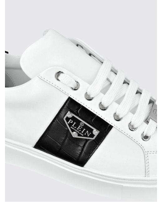 Philipp Plein White Low-Top Sneakers for men