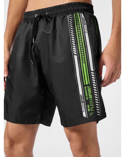 Philipp Plein Black Swimsuit for men