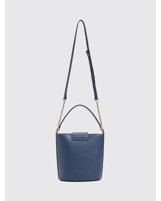 Twinset Blue Synthetic Leather Bucket Bag