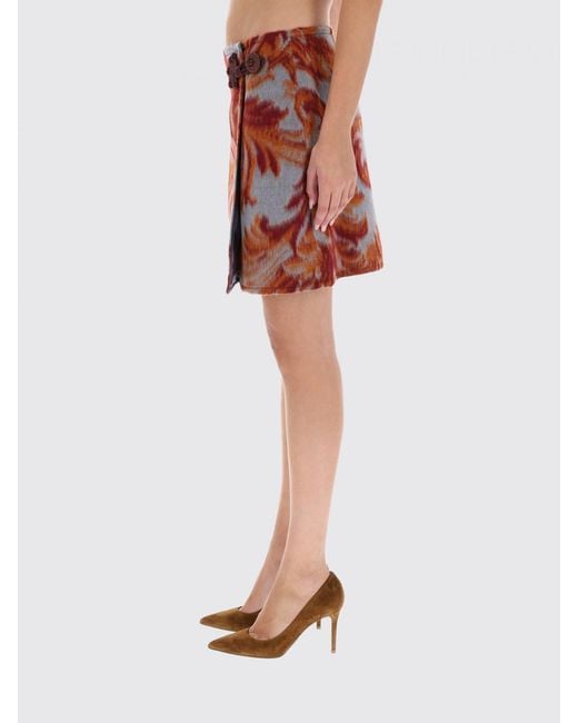 Etro Red Skirt