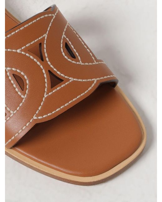 Tod's Brown Flache sandalen