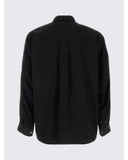Sacai Black Basic Cotton Shirt for men