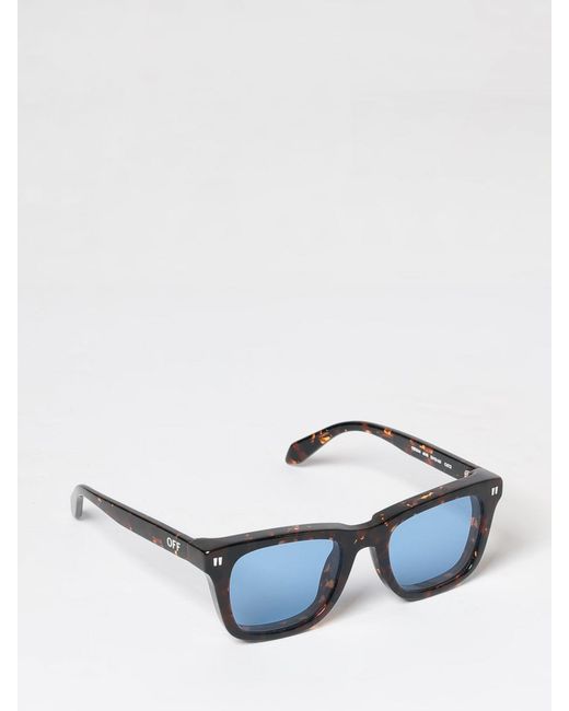 Off-White c/o Virgil Abloh White Katy Rectangular Tortoiseshell Acetate Sunglasses for men