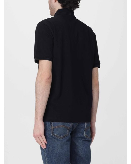 Polo De Algodón Fred Perry de hombre de color Black