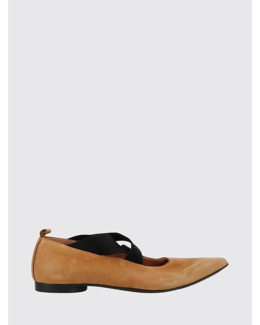 Uma Wang White Mary Jane Ballet Flats