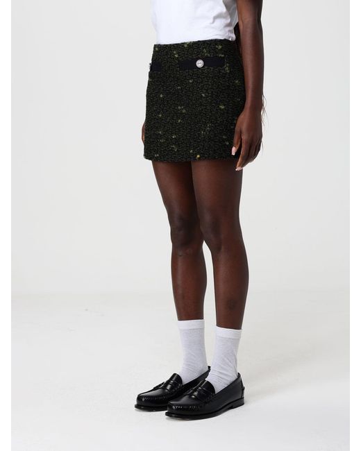 Gucci Black Wool Blend Mini Skirt